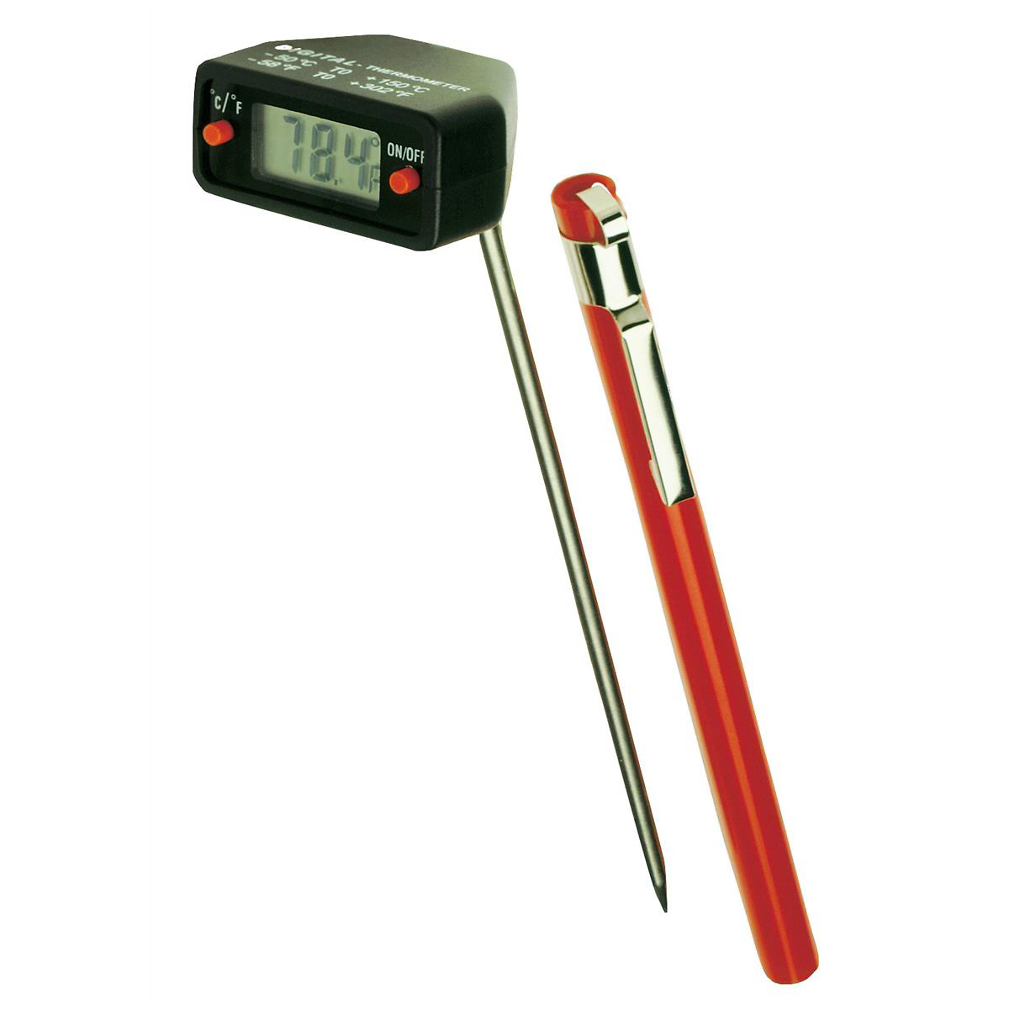 Robinair Digital Thermometer — 180° Swivel Head, Compact, Model# ROB43230